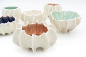 Detail of porcelain vessels